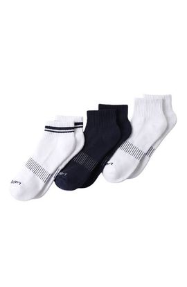 Lands' End Lands' End 3-Pack Half Cushion Sport Quarter Socks