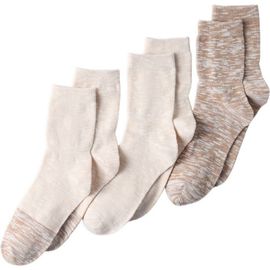 Lands' End Lands' End 3-Pack Summerweight Slub Midi Socks