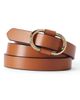 Lands' End Lands' End Adjustable Skinny Leather Belt - 1