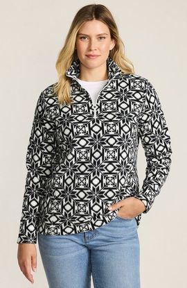 Lands' End Lands' End Anyweather Fleece Quarter Zip Pullover