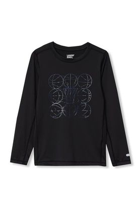 Lands' End Lands' End Boys Husky Active Long Sleeve Graphic Tee