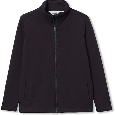 Lands' End Lands' End Boys Husky Long Sleeve Knit Full Zip Mock Neck Sweatshirt