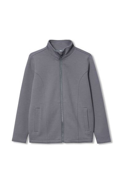 Lands' End Lands' End Boys Long Sleeve Knit Full Zip Mock Neck Sweatshirt