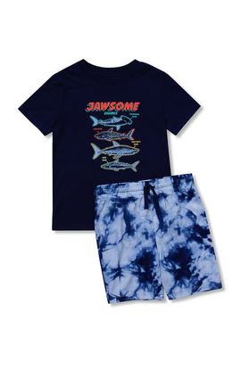 Lands' End Lands' End Boys Short Sleeve Tee and Shorts Pajama Set