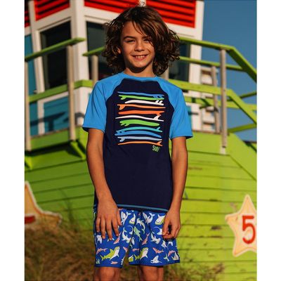 Lands' End Lands' End Boys Stretch Hydroliner Sport Swim Trunk