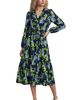 Lands' End Lands' End Bracelet Button Front Midi Dress - 3