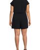 Lands' End Lands' End Cap Sleeve Creaseless Button-Down Romper - 2