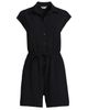 Lands' End Lands' End Cap Sleeve Creaseless Button-Down Romper - 3