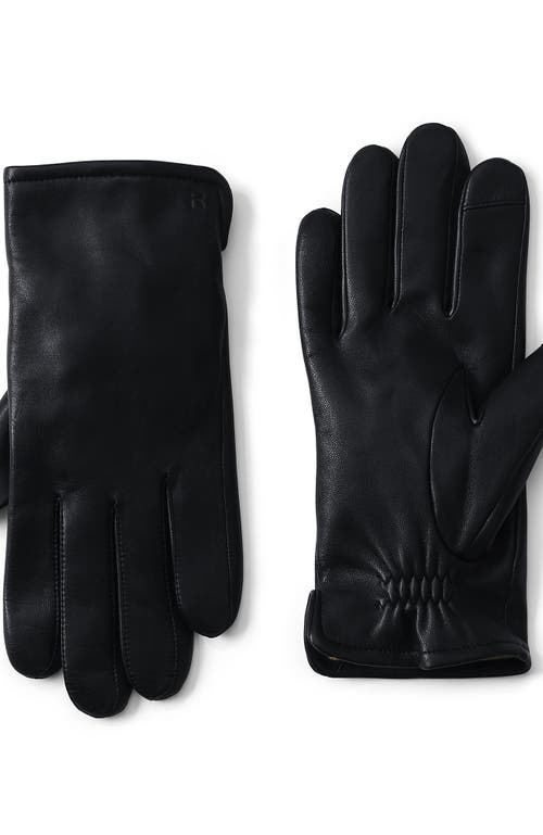 Lands' End Lands' End Cashmere Lined Ez Touch Leather Glove