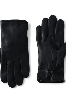 Lands' End Lands' End Cashmere Lined Ez Touch Leather Glove