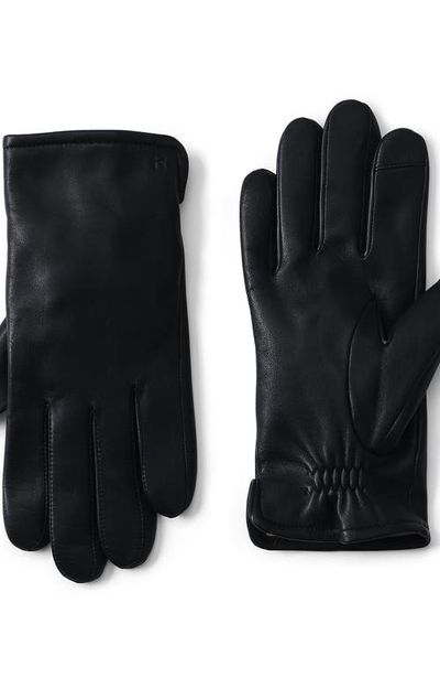 Lands' End Lands' End Cashmere Lined Ez Touch Leather Glove