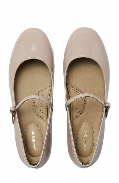 Lands' End Lands' End Classic Leather Mary Jane Flats