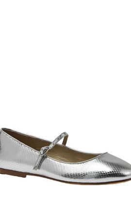 Lands' End Lands' End Classic Metallic Mary Jane Flats