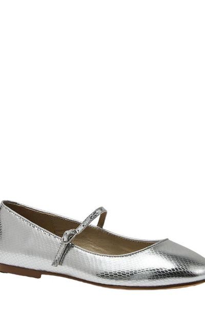 Lands' End Lands' End Classic Metallic Mary Jane Flats