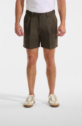 Lands' End Lands' End Comfort Waist Pleated 6" No Iron Chino Shorts