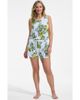 Lands' End Lands' End Cooling 3 Piece Pajama Set - Robe Tank and Shorts - 1