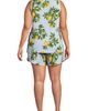 Lands' End Lands' End Cooling 3 Piece Pajama Set - Robe Tank and Shorts - 4