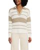 Lands' End Lands' End Cotton Boucle Johnny Collar Textured Sweater - 1