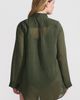 Lands' End Lands' End Cotton Gauze Button Down Swim Cover-up Shirt Dress - 2