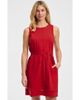 Lands' End Lands' End Cotton Jersey Crew Neck Sleeveless Shift Dress - 1