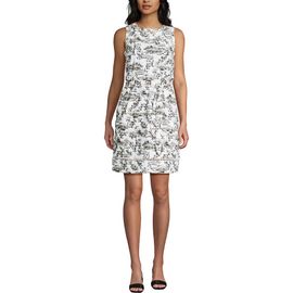 Lands' End Lands' End Cotton Jersey Crew Neck Sleeveless Shift Dress