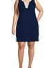 Lands' End Lands' End Cotton Jersey Notch Neck Dress with Soutache - 1