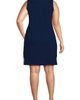 Lands' End Lands' End Cotton Jersey Notch Neck Dress with Soutache - 2