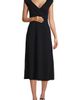 Lands' End Lands' End Cotton Modal Off the Shoulder Wrap Midi Dress - 1
