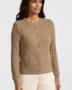 Lands' End Lands' End Cotton Pointelle Modern Cardigan Sweater - 1