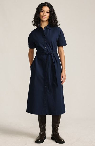 Lands' End Lands' End Cotton Poplin Button Front Dress