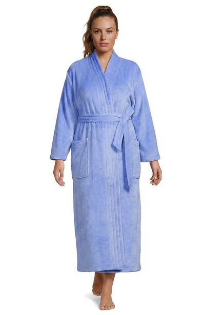 Lands' End Lands' End Cozy Plush Long Wrap Robe