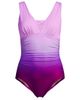 Lands' End Lands' End D-Cup New SlenderSuit Grecian Adjustable Low Leg One Piece - 3
