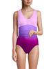 Lands' End Lands' End D-Cup Slender Suit Grecian Low Leg One Piece Swimsuit - 1