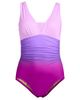 Lands' End Lands' End D-Cup Slender Suit Grecian Low Leg One Piece Swimsuit - 3