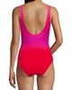 Lands' End Lands' End D-Cup Slender Tummy Control Chlorine Resistant V-neck Wrap One Piece Swimsuit - 4