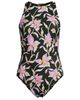 Lands' End Lands' End D-Cup Tugless High Neck Portrait Back One Piece Swimsuit - 3