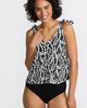 Lands' End Lands' End DD-Cup Tie Shoulder Flutter Tankini Top - 1