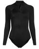 Lands' End Lands' End DD-Cup Tugless Long Sleeve Rash Guard One Piece Swimsuit - 5
