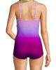 Lands' End Lands' End DDD-Cup Slender V-Neck Tummy Control Chlorine Resistant Skirted One Piece Swimsuit - 4