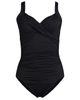 Lands' End Lands' End Ddd-cup Sweetheart Underwire Wrap One Piece Swimsuit - 5