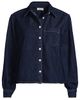 Lands' End Lands' End Denim Cropped Button Front Shirt - 5