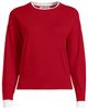 Lands' End Lands' End Double Trim Cotton Crew Neck Sweater - 3