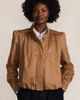 Lands' End Lands' End Drapey Twill Bubble Hem Jacket - 1