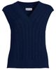 Lands' End Lands' End Drifter Modern Cable V Neck Vest Sweater - 3