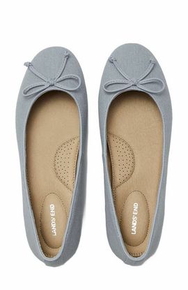 Lands' End Lands' End Essential Denim Ballet Flats