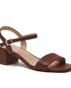 Lands' End Lands' End Essential Leather Block Heel Sandals - 1