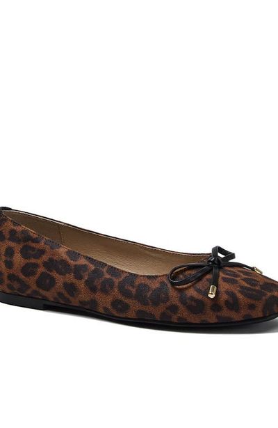 Lands' End Lands' End Essential Leopard Ballet Flats