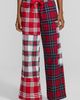 Lands' End Lands' End Flannel Patchwork Wide Leg Sleep Pants - 1