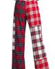 Lands' End Lands' End Flannel Patchwork Wide Leg Sleep Pants - 4