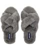 Lands' End Lands' End Fluffy Slide House Slippers - 2